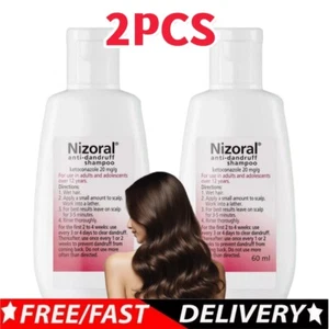 2 x Champú Tratamiento Anticaspa Nizoral, Trata, Previene la Caspa 2 x 60 ml - Imagen 1 de 9