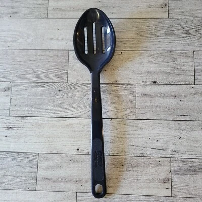 Pyrex Accessories Slotted Spoon 2115 USA 12" Melamine Plastic Blue Utensil Serve - Image 1 of 4