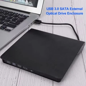 External CD DVD Drive USB 3.0 CD-RW Player for Laptops Desktop PCs Windows 11 10 - Picture 1 of 14