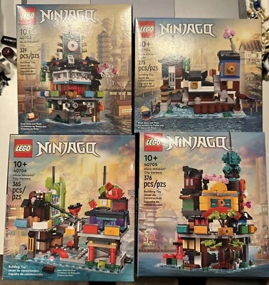 LEGO Lot of 4 - Micro Ninjago City Sets 40703 40704 40705 40706 - New & Sealed - Image 1 of 4