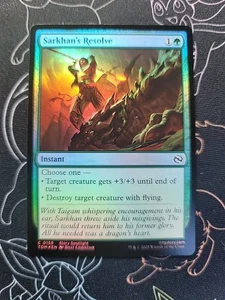 Sarkhan's Resolve - 158 Tarkir: Dragonstorm Foil Magic The Gathering Tcg  - Picture 1 of 2