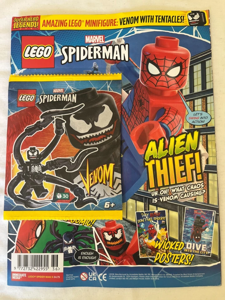 LEGO Spiderman Magazine #5 ~ Venom 682305  *Super Hero Legends* - Image 1 of 1