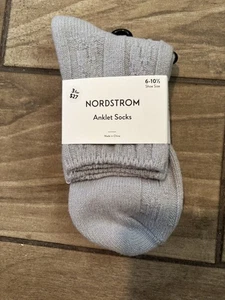 CALZINI CAVIGLIERA DONNA NORDSTROM GRIGI NUOVI CON ETICHETTE TG.6-10.5 - Foto 1 di 3