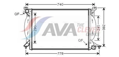 AVA COOLING SYSTEMS AIA2206 Kühler Wasserkühler Motorkühler - Bild 1 von 4