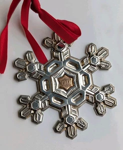 Gorham Sterling Silver Snowflake Ornament Christmas 1988 - Picture 1 of 4