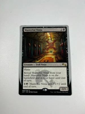 MTG Magic The Gathering Masterful Ninja Unstable #60 Card - Image 1 of 4