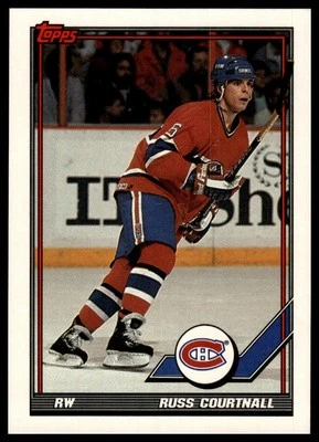 1991-92 Topps #119 Russ Courtnall - Image 1 of 2