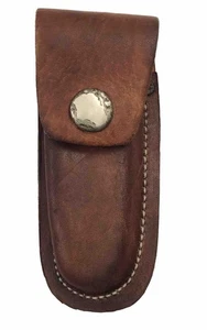 Brown Leather Pocket Knife Sheath 3-3/4" Closed Knives 11799-X - Picture 1 of 4