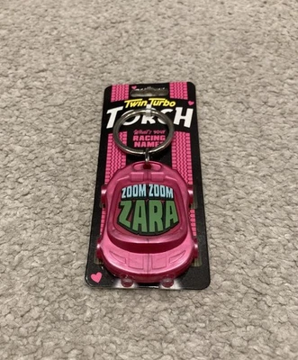 Personalised Torch Keyring- Zara Name - Twin Turbo Torch- Brand New - Image 1 of 3
