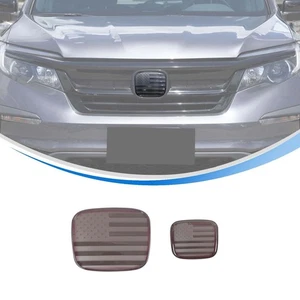 Smoked Front Kühlergrill Heckklappe Emblem Abdeckung für Honda Pilot 2019 2020 2021... - Bild 1 von 7