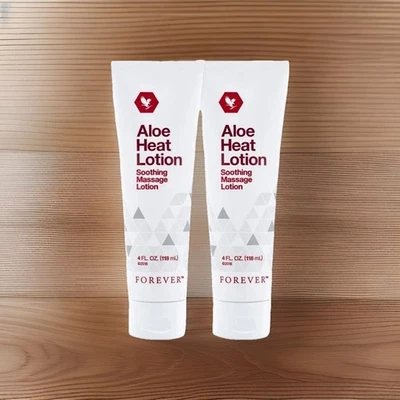 Forever Lot 2x Aloe Heat Lotion - Lotion de massage apaisante, 118 ml - Imagen 1 de 4