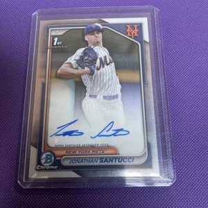 2024 Bowman Draft Chrome Prospect Autographs Jonathan Santucci Auto New York - Picture 1 of 4