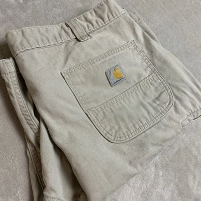 Pantalones Cortos Carhartt Resistentes Flexibles Para Hombres 40 Beige Utilidad Elastizados Calce Relajado BS2514M Foto 1 de 4