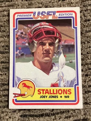 1984 Topps USFL JOEY JONES XRC - Birmingham Stallions & Alabama Crimson Tide - Image 1 of 2