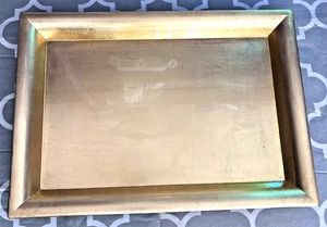Cloverleaf Tableaux GOLD VANITY TRAY/DISH Plastic 16”x11.5”x1.25” - Bild 1 von 4