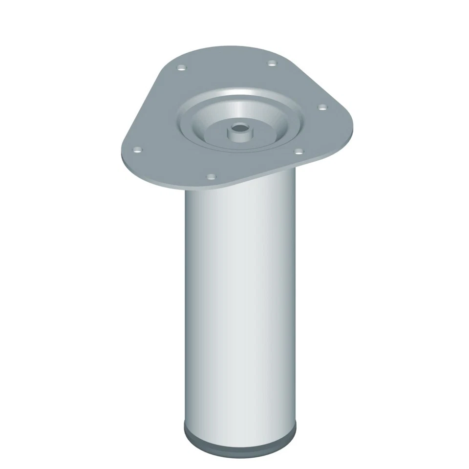 11102-00006= 1x Möbelfuß rund Ø60 H 200mm Chrom Element System Tischbein Tisch - Bild 1 von 2