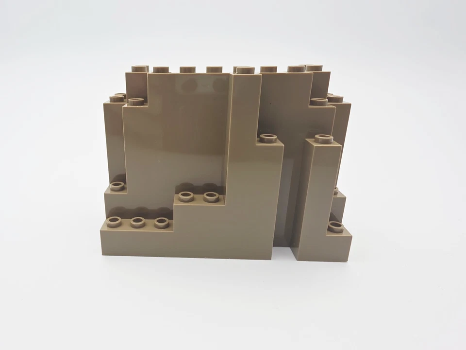 LEGO 6082 Rock Panel 4 x 10 x 6 Rectangular (BURP) Dark Tan Brand New  - Image 1 of 1