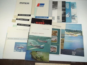 Informes anuales/estados financieros de Piper Aircraft Corporation 1960-1977 - Imagen 1 de 16