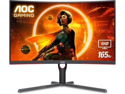 Monitor para juegos AOC CQ32G3SU 32" curvo sin marco, 2K QHD 2560x1440, 165Hz 1ms, A Foto 1 de 4