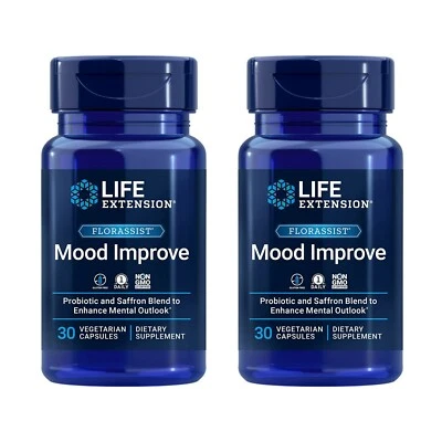 Life Extension FLORASSIST Mood Improve Probiotic & Saffron Enhances Mood 30 Caps - Image 1 of 4