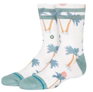 Stance, Wade Collection, Kids' Palm Crew Socks. Size: Y3-5.5 - Picture 1 of 3
