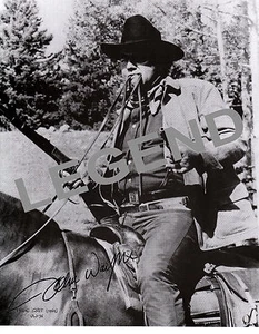 John Wayne  "TRUE GRIT"     8x10 B & W  AUTOGRAPHED Reprint JW-36 - Picture 1 of 1