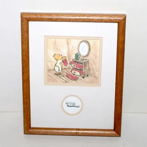 Disney Classic Winnie The Pooh art print framed dresser art wall decor - Picture 1 of 9