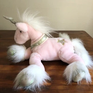Animal Alley Unicornio Rosa Mane Blanca JUGUETES R Cuello de Estrella de EE. UU. Peluche Pies - Imagen 1 de 8