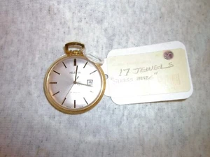 Helbros Pocket Watch 17 Jewels - Picture 1 of 2