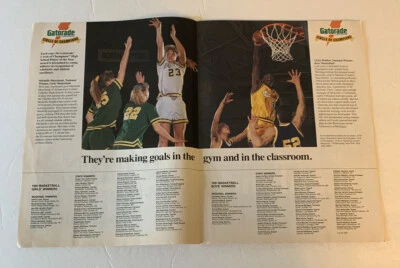 1991 Gatorade Chris Webber HS Circle Of Champions Print Ad Original 2 Page - Image 1 of 2