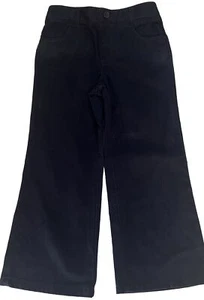 French Toast Girls School Uniform Pants Sz 4 Navy Blue Bootcut Khaki Pull On - Picture 1 of 3