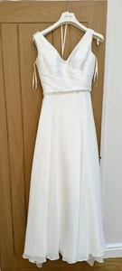 Justin Alexander Sincerity A Line Wedding Dress New Size 6 - Picture 1 of 8