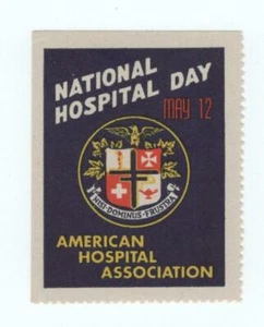 Poster stamp, National Hospital Day, American Hospital Association, MNH - Picture 1 of 1