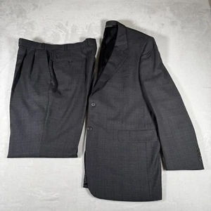 Paul Dione Suit Men Size 46L Pants Size 40x32 Gray Lee CT 2 Piece Made in Canada - Picture 1 of 22