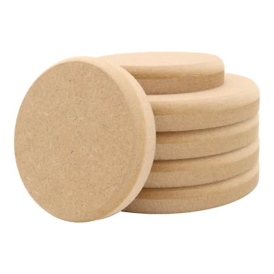 Wooden MDF Circle Round Top Edge Craft Shape Blanks Disk 10-30cm Diameter Plaque - Image 1 of 4