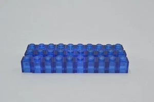 LEGO 30 x Basisstein Baustein transp. dunkelblau Trans-Dark Blue Brick 1x1 3005 - Bild 1 von 2