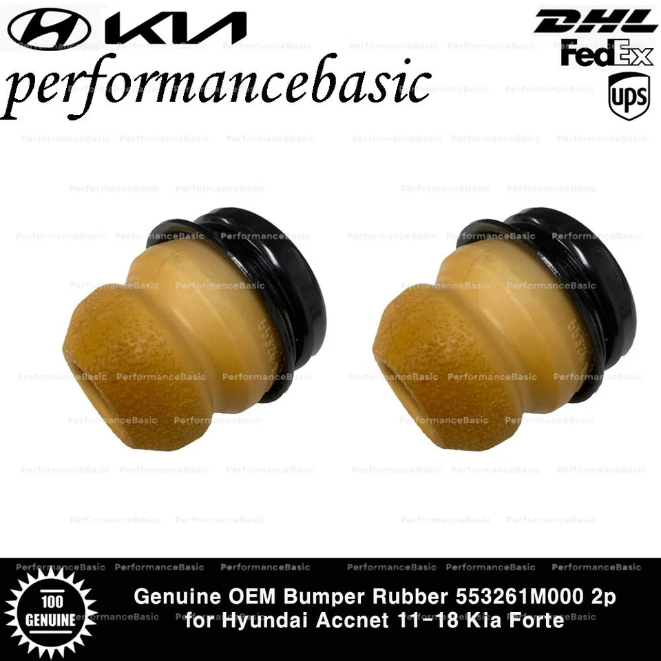 Borracha de para-choque original do fabricante 553261M000 2p para Hyundai Accent 11-18 Kia Forte - Imagem 1 de 1