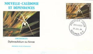 Orchids diplocaulobium ou-hinnae New Caledonia FDC 1984 (145414) - Picture 1 of 1