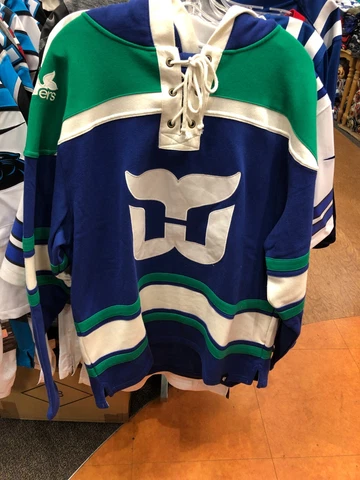 HARTFORD WHALER LACER  Hoodie Sweatshirt Men's 47 BRAND  GREEN/NAVY WITH LACE Cover