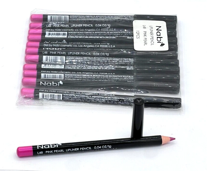 LÁPIZ DELINEADOR DE LABIOS NABI L48 ROSA PERLA 0,04 OZ PAQUETE DE 12 Foto 1 de 1