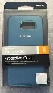 New Original Samsung Protective Cover Case for Samsung Galaxy S6 - Blue -! - Picture 1 of 5