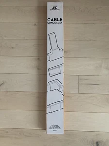 Simple Cord Cable Concealer On-Wall Cord Cover Raceway Kit - Picture 1 of 4