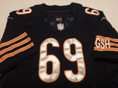 Nike Mens sz 48 Blue Chicago Bears Jared Allen #69 NFL Football Jersey Sewn Cover