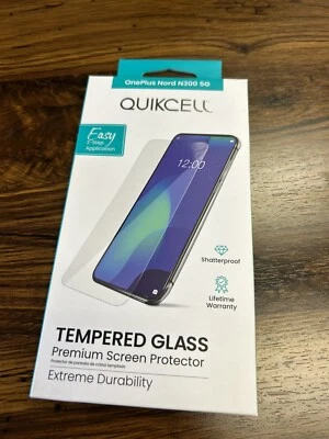 QUIKCELL Premium Tempered Glass Screen Protector for OnePlus Nord N300 5G - Image 1 of 2