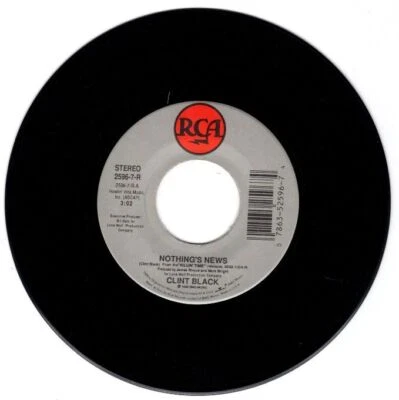 Clint Black - Nothing's News / Live and Learn 7" 45 RPM Single - Image 1 of 4