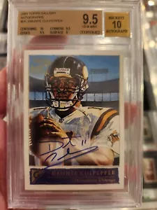2001 Topps Gallery Autographs On Card Auto Daunte Culpepper BGS 9.5 10 Pop 2 - Picture 1 of 2