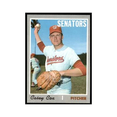 1970 Topps Casey Cox Washington Senators #281 - Image 1 of 3