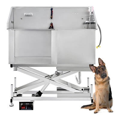 CO-Z 50" Dog Grooming Bath Tub w Electric Lift Station Professional Wash Shower - image 1 of 4