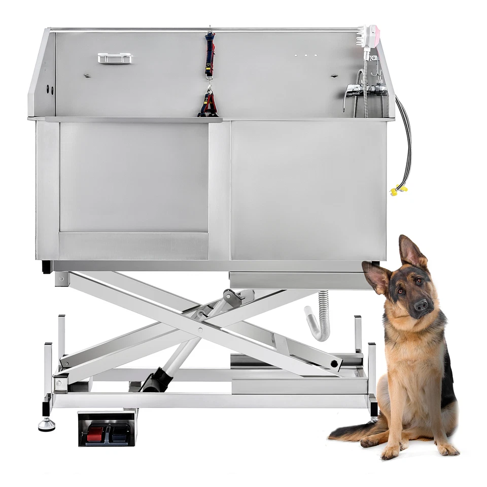 50" Pet Dog Grooming Bath Tub Electric Lift Station Professional Wash Shower - image 1 of 4
