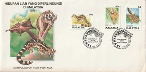 1985 Malaysia FDC cover Protected Animals in Malaysia - Picture 1 of 4